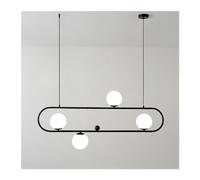 QHQQXN Industrial Style Molecular Chandelier Rectangle Art Swing Buckle Design Retro Metal Parlor Coffee Shop Foyer Light,Chandelier