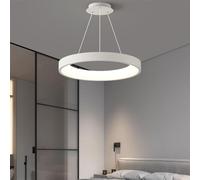 QHQQXN Iron LED Chandelier Dimmable Suspension Lighting Minimalist Ring Modern Pendant Light Kitchen Island Lights Dining Lights,Chandelier LWX