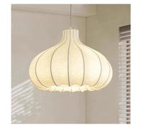 QHQQXN Japanese Onion Silk Pendant Lights French Cream Style Dining Room Kitchen Chandelier Lighting Bedroom Lamps Fixtures,Hanging Light(3 Colors Light,D68cm)