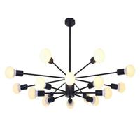 QHQQXN Lamps and Lanterns Chandelier-Modern Bedroom Dining Room Living Iron E27 Ceiling Lamp 16 Head-Warm Light,Chandelier