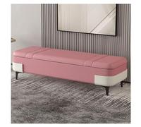 QHQQXN Leather Storage Foot Stool Upholstered Entryway Bench Stylish Living Room & Bedroom Bench Versatile End of Bed Stepping Stool