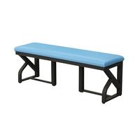 QHQQXN Leather Upholstered Shoe Bench for Entryway & Office - Footstool with Metal Frame Stylish End of Bed Foot Rest & Shoe Storage Stool for Dorms