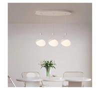 QHQQXN Led Pendant Lamp Modern Fixtures Chandelier Lights for Home Dining Room Indoor Hotel Lobby Decor Stairs Hanging(Tricolor dimming,3 Heads) LWX