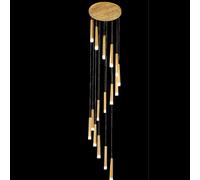 QHQQXN LED Staircase Long Chandelier, Modern Minimalist Duplex Building Hanging Light Fixture for Restaurant Bar & Bedside