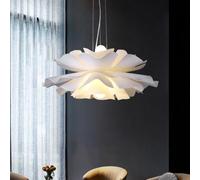 QHQQXN Light Fittings Ceilings White Acrylic Chandelier Flower Shape Ceiling Restaurant Art Decor Hanging Lights 2-Light Nordic Hanging Lamp Creative Led Fixture For Living Room Foye