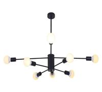 QHQQXN Light Lamp Chandelier - Post-Modern Bedroom Dining Room Living Iron Art E27 Pendant Ceiling 8 Heads-Three-Color,Chandelier