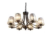 QHQQXN Luxury Elegant Crystal Chandelier,E27 Farmhouse Crystal Pendant Lighting with Crystal Lamp Shade,Modern Crystal Chandeliers Light For Living Room Bedroom Kitchen-Black 5 Head