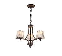 QHQQXN Luxury Elegant Crystal Chandelier,E27 Farmhouse Crystal Pendant Lighting with Crystal Lamp Shade,Modern Crystal Chandeliers Light For Living Room Bedroom Kitchen-Black 5 Head
