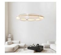 QHQQXN Luxury Household Pendant Light Annular Petal Chandelier Study Living Dining Room Bedroom Led Decor Lamp, Hanging Kitchen Light LWX