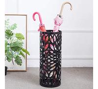 QHQQXN Metal Umbrella Stand W/3 Hooks For Long & Short Folding Entryway Rack Standing Umbrella Holder Organizer For Canes Walking Sticks (White)