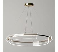 QHQQXN Minimalist LED Hanging Lamp Ring Acrylic Chandelier Fixture Illumination Pendant Lamp,Chandeliers Light LWX