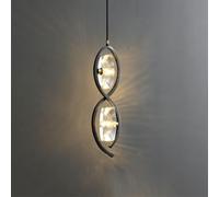 QHQQXN Modern Bedroom Bedside Crystal LED Pendant Light Home Living Room Background Wall Decor Single Head Chandelier,Kitchen LWX