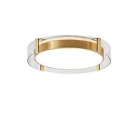 QHQQXN Modern Copper Flush Mount Ceiling Lights,LED Simplicity Chandeliers Light Modern Elegant Pendant Lighting For Living Room Girls Room Home Hallway-Soot Cover 40 * 8cm