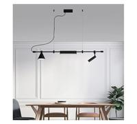 QHQQXN Modern Led Chandelier Spot Light Black Compatible with Table Dining Kitchen Pendant Lamp Home Decor Lighting Suspension Fixture, Pendant Light LWX