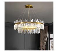 QHQQXN Modern Living Room Crystal Chandelier for Dining Bedroom House Lighting Design Atmospheric French Style