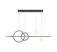 QHQQXN Modern Planet LED Pendant Light 32W Long Lighting Fixture for Kids Bedroom White Milk Ball Chandelier Perfect for Boy and Girl Dining Room Table Ceiling Hanging Lamp LWX