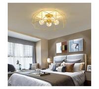 QHQQXN Modern Star LED Chandelier Home Dining Room Bedroom Lamp Meal Hanger Interior Lighting Decoration,Hanging Light(Warm White,Gold-a)