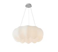 QHQQXN Modern White Cloud Ceiling Pendant Lighting,LED Three-Color Dimming On Chandelier Simple Adjustable Ceiling Lights Fixtures For Hotel Living Room Coffee Bar-Three-Color Light Change 45 * 20cm