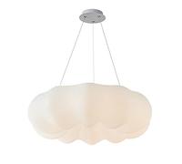 QHQQXN Modern White Cloud Ceiling Pendant Lighting,LED Three-Color Dimming On Chandelier Simple Adjustable Ceiling Lights Fixtures For Hotel Living Room Coffee Bar-Three-Color Light Change 45 * 20cm