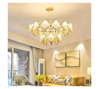 QHQQXN Morden Chandeliers Crystal Ceiling Light Luxury Led Pendant Light Chandelier Lustre For Living Room Leduspend Lamp Home Decor Lighting Fixture Ceiling Light