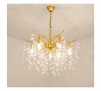 QHQQXN Morden Chandeliers Crystal Ceiling Lightnordic K9 Chandelier Lightingtylish Decorative Flower Home Decor Living Room Bedroom Hotel Chandelier Ceiling Light