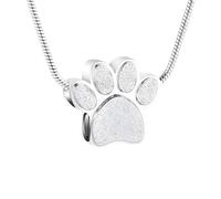 QHQQXN NBYGSC Collar para Mujeres y Hombres, Plata de Ley 925, Pata de Animal, Pata de Gato, Pata de Perro, Gargantilla, Collar con Colgante de Huellas, Collar de Pata para Mujer, dijes