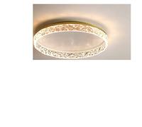 QHQQXN Pendant Lights, Crystal Chandelier Nordic Modern LED Chandeliers Hanging Lamps for Ceiling V-intage Light for Bedroom Balcony Home Lamp(Cool Light,B Gold) LWX