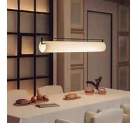 QHQQXN Pendant Lights, Nordic Minimalist Led Pendant Light Art Living Room Modern Ceiling Chandelier Home Decoration Long Office Bar Dining Lamps(L122cm,White Light 6000K) LWX