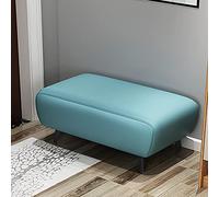 QHQQXN Premium Faux Leather Bench Entryway Shoe Storage Seat Padded Rectangle Foot Stool Versatile End of Bed Furniture - 80x40x40cm (31x16x16in)