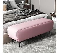 QHQQXN Premium Faux Leather Bench - Multifunctional Rectangular Shoe Storage Seat Entryway Foot Stool Padded End of Bed Rest - 28x16x16 Inch (70x40x40cm)