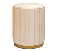 QHQQXN PU Vanity Stool with Upholstered Chair for Bathroom and Bedroom Green/Gold Foot Type