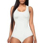 QHQQXN Shapewear for Women Tummy Control Body Shaper Seamless Waist Trainer Bodysuit Tops