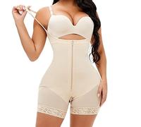 QHQQXN Shapewear Tummy Control Butt Lifter Body Shaper for Women with Zipper Crotch