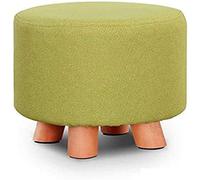 QHQQXN Small Footstool for Living Room Creative Cloth Stool Home Decor Chair Compact Wooden Foot Rest Sofa Stool for Adults 28x24cm Stylish Footrest