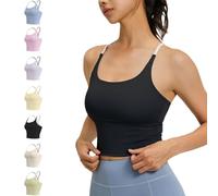QHQQXN Sports Bra Criss Cross Tank Criss Cross Back Sports Bra Plain Workout Tank Top for Gym