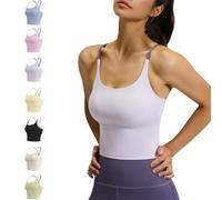 QHQQXN Sports Bra Criss Cross Tank Criss Cross Back Sports Bra Plain Workout Tank Top for Gym