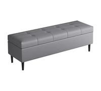 QHQQXN Stylish Upholstered Bench with Storage - Entryway Seat Cushion Shoe Storage Stool & Foot Rest for Living Room Bedroom Entryway & End of Bed