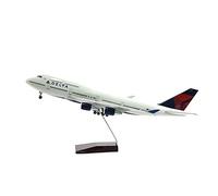 QHQQXN Talon de 47cm para avión Boeing B747, Modelo 1, Escala 160, Rueda Ligera de Resina fundida a presión, colección de Regalos, Kit de Juego de Hobby (Delta sin luz)