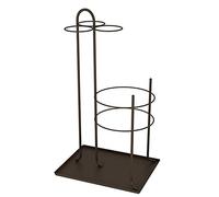 QHQQXN Umbrella Racks Umbrella Stand Metal - Small Umbrella Holder For Long/Short Umbrella Holder Organizer For Indoor Outdoor Hallway (Gold 33 * 12 * 41cm)