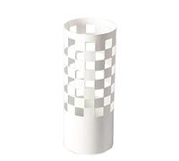 QHQQXN Umbrella Racks White Round Umbrella Stand For Canes/Walking Sticks Metal Standing Holder with 2 Hooks and Drip Tray 19.5cm*49cm (White 19.5cm*49cm)