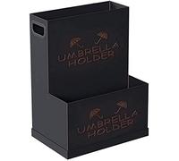 QHQQXN Umbrella Stand Racks Brown Gold Large-Capacity Commercial Metal Umbrella Holder Suitable For Hotels Banks Supermarkets and Schools