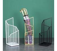 QHQQXN Umbrella Stand Racks Indoor/Outdoor Holder-Storage for Canes Walking Sticks Organizer Rustproof Metal 26 * 20 * 63cm (Gold)