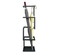 QHQQXN Umbrella Stand Standing Umbrella Storage Stand with Drip Tray Indoor Hallway Foyer Entryway for Canes & Walking Sticks (Color : Black)