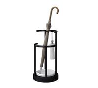QHQQXN Umbrella Stand Umbrella Holder Indoor Umbrella Stands Holder For Entryway Round Umbrella Stand Black Words Hollow Umbrella Bucket Umbrella Rack Umbrella Bucket Hallway (