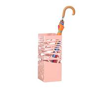 QHQQXN Umbrella Stand Umbrella Stand Large-Capacity Hollowout Umbrella Bucket for Home Hotel/Pink