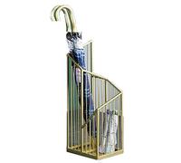 QHQQXN Umbrella Stand Umbrella Storage Rack Square Umbrella Holder Rack for Short and Long Umbrella Gold