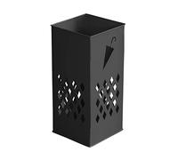 QHQQXN Umbrella Stands Indoor Metal Umbrella Holder Hollow-out Umbrella Rack Classified Storage Entry Hallway Decor 23X23X50Cm/Black (Black)