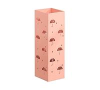 QHQQXN Umbrella Stands Indoor Umbrella Holder Openwork Metal Rack Hallway Foyer Umbrella Rack for Long or Short Umbrellas/Pink