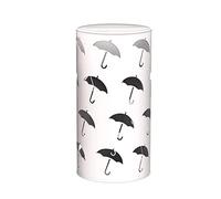 QHQQXN Umbrella Stands Metal Holder Indoor Umbrella Rack Storage Round Hollow-out Walking Stick Stand for Indoor Outdoor Hallway Foyer 25X50Cm/White