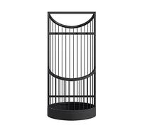 QHQQXN Umbrella Stands Metal Umbrella Holder Rack AStyle Round Hallway Umbrella Rack Classified Storage with Drip Tray Home Decoration/Black